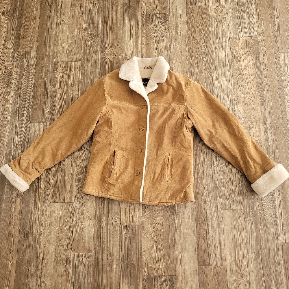 Vintage leather fur penny lane coat